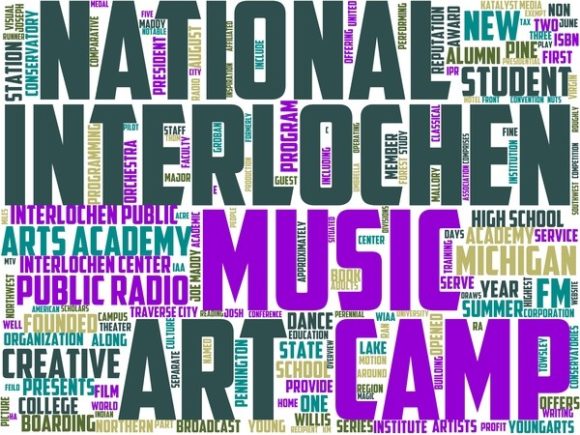 Interlochen Wordart Sticker