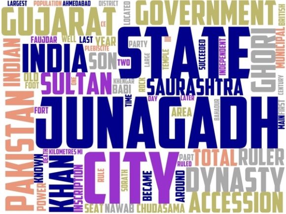 Junagadh Wordart Tumbler: A Hand-Drawn Wordcloud for Creative Expression