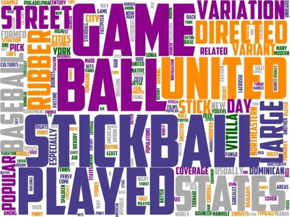 Kickball Wordart Crafting