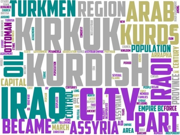 Kirkuk Wordart Book Cover