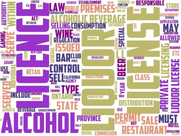 Licensed Premises Wordart Skinny Tumbler
